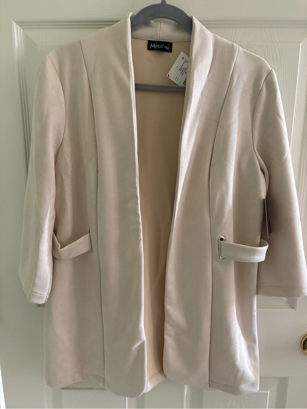 Mossimo Cream Open-Front Blazer Jacket